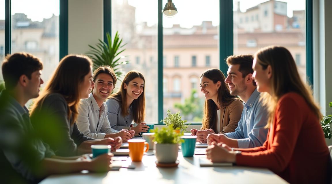 Team HR sorridente che accoglie nuovi talenti